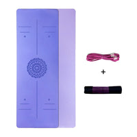 Tapete de Yoga TPE com Linha de Posição.